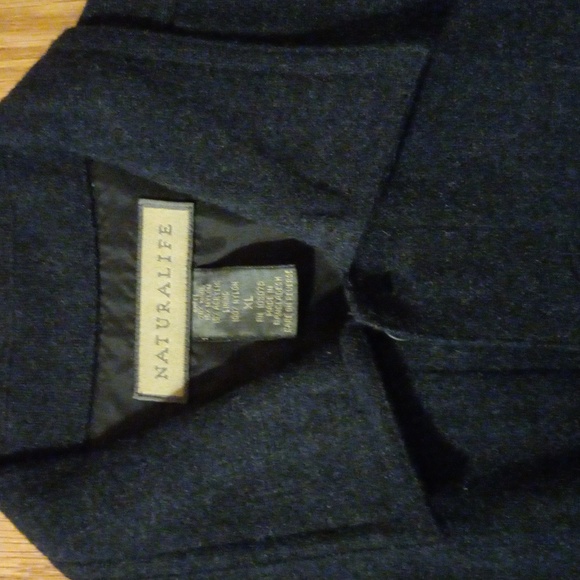 Mens Natural Life Long Sleeve Shirt Jacketlike 70% Wool XL 33 Long 26 Armpit - Picture 2 of 3